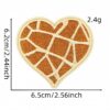 Wholesale Polyester Embroidered Leopard Print Star Patch for Clothing Craft Supply