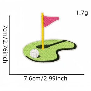 Pink golf cloth sticker 16#