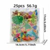 Wholesale Summer Beach Themed Embroidered Patches - 25pcs Cute Cartoon Vacation Style Iron-On Decorative Accent for Clothing Craft Gift Resale