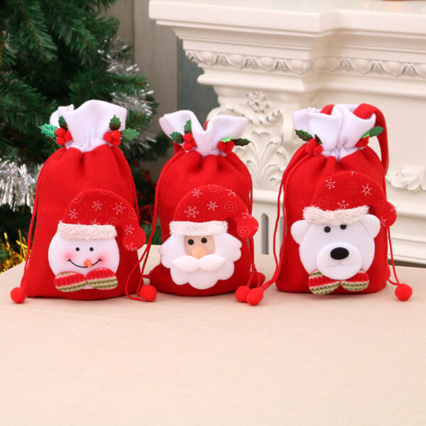 oly-46192487453059a10b1ea0a0b4e93e8f Wholesale Santa Claus Christmas Gift Bags Decorative Drawstring Bags for Holiday Gifts & Resale