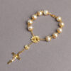 oly-4639338400b3bfa776f7f43c12633cc6 Wholesale Cross Bead Bracelet Gold Silver Glass Pearl Fashion Accessory