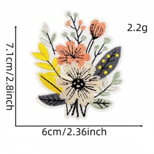 Plant flower cloth sticker 1#