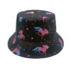 Wholesale Unicorn Pattern Fisherman Hat Decorative Wide Brim Sun Protection Hat Gift Idea