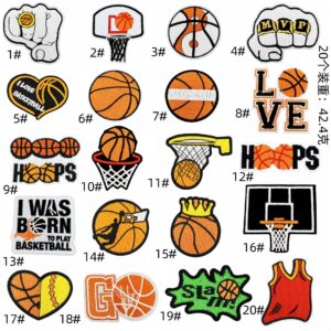 Basketball sports patch set 20 pieces