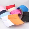 Wholesale Fashion Red Visor Hat with Lengthened Brim for Outdoor Sunshade Summer