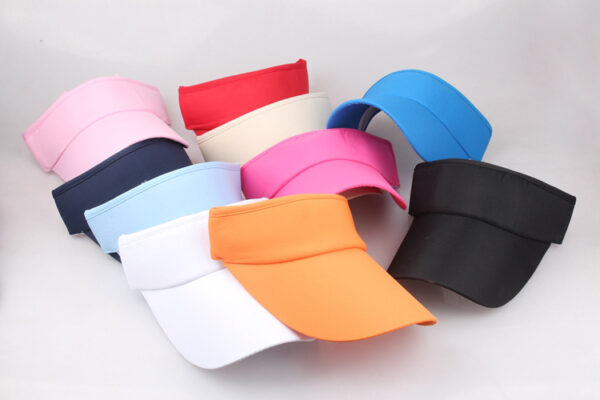 Wholesale Fashion Red Visor Hat with Lengthened Brim for Outdoor Sunshade Summer