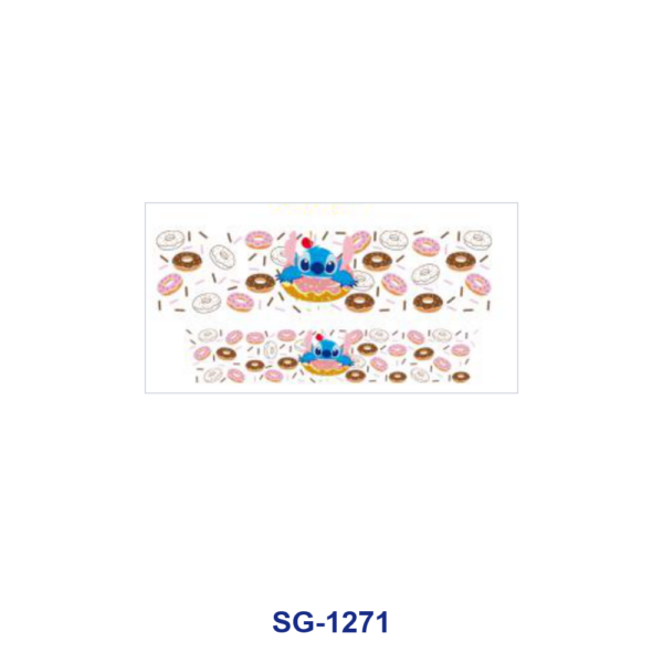 oly-46959510836ca001e3210266d8897e20 Wholesale 8pcs Mixed Black White Cartoon Mouse Pink Bow White Cat Blue Alien Creature Berry Cartoon Girl Donut Print 3oz Cup Stickers Wrap OLY Exclusive
