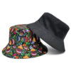 oly-469e9e34f4cc3b1f7749808737c38860 Wholesale Funny Pattern Print Bucket Hat Trendy Reversible Sun Hat for Women Outdoor Travel Fashion Accessory Gift