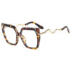 oly-469ed204a48f91a4427775fa2306916b Wholesale Black Frame Grey Lens Square Sunglasses Snake Temple Women Trendy