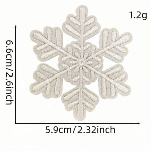 Snowflake cloth sticker 1 #