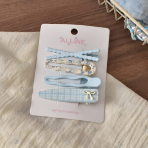 #2 Blue Cross-Patterned Grid - 4pcs