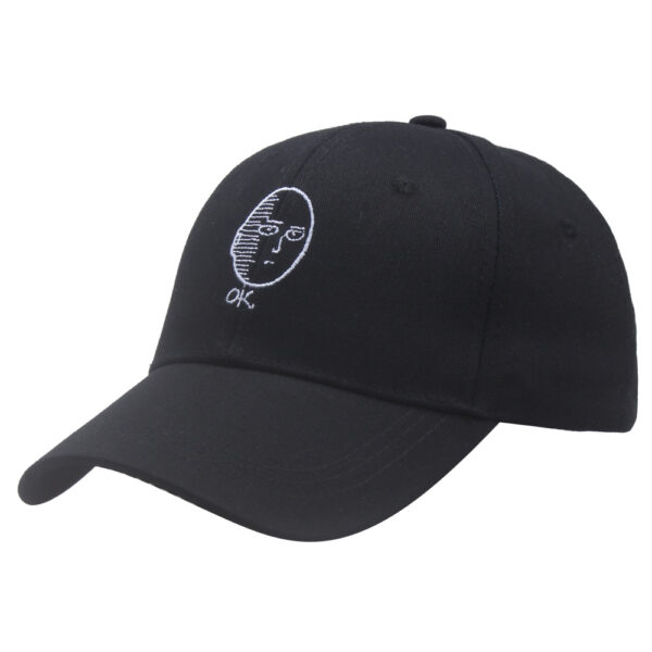 oly-46a8c376919b03cd0b7fb7217d144cfb Wholesale Embroidery Baseball Cap Stylish Street Hip Hop Hat Black Summer Everyday Wear for Men Women