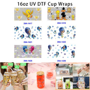 oly-46aced861254d19593e69fa0a3529726 Wholesale 16oz Sister Duo Organization Cartoon Series Cup DTF Wraps