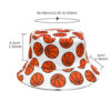 Wholesale Fashion Printed Bucket Hat with Basketball Pattern for Sun Protection and Casual Daily Wear