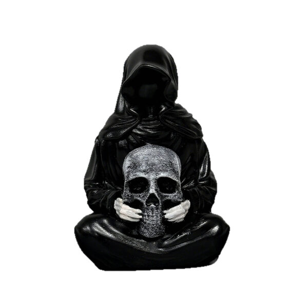 Wholesale Halloween Skull Resin Pumpkin Ornament for Party Decoration
