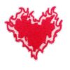 oly-46d45a0878bba83cd038572e621f5e7a Wholesale Flame Heart Embroidered Patches - 16 Piece Decorative Accent Set for Clothing and Bag DIY