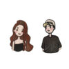 oly-46d572456b6888189865b053141bd7ed Wholesale Trendy Couple Cartoon Self-Adhesive Embroidery Patches Set of 8 DIY Clothing Stickers Boutique Accessory