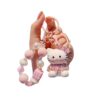 Wholesale Trendy Korean Style KT Cat Resin Keychain, Cute Beaded Bag Charm for Women, Car Key Accessory Gift OLY Exclusive
