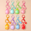 Wholesale Orange Cartoon Turtle Keychain Cute Plastic Pendant for Backpacks and Phones Gift