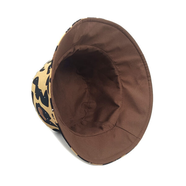 Wholesale Trendy Leopard Print Bucket Hat Casual Sun Protection Cap for Men Women