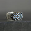Wholesale Vintage Blue Twisted Roman Ring - Alloy Electroplated Jewelry Accessory for Everyday Wear or Gift