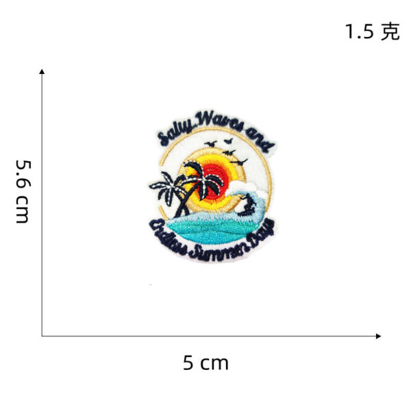 Wholesale Landscape Embroidered Patch Cute Cartoon Design Decorative Accent for Bags and Clothing