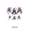 Wholesale 8pcs Gothic Girl Black Rose Mini Cup Keychain Sticker