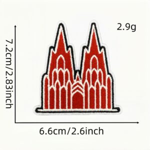 Red carnival cloth patch 20 #