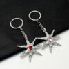 oly-473f2d1ff2a341b032cb36a05afc5088 Wholesale Trendy Irregular Starfish Heart Pendant Keychain Zinc Alloy Car Key Accessory