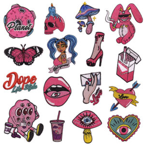 oly-474cf86fce653c1f2fbec277b13db420 Wholesale Trendy Graffiti Style Pink Cartoon Girl Embroidery Patch - Fashion Accessory for Resale