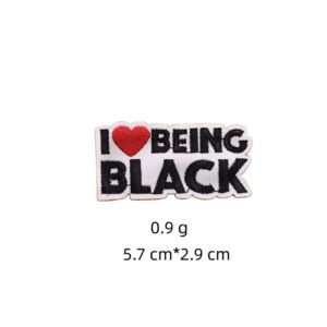 15# Black girl Hot Melt Adhesive cloth stickers