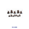 Wholesale 8pcs Mixed Beauty Fashion Cartoon Character Print 3oz Cup Stickers Wrap OLY Exclusive