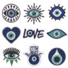 Wholesale Devil's Eye Embroidered Patch Iron-On Decorative Accent for Bags & Clothing