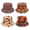 oly-4762a6be61b7aa3daa3869d6b0731be8 Wholesale Trendy Halloween Pumpkin Print Fisherman Hat Sun Protection Outdoor Hat