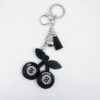 Wholesale Rhinestone Cherry Keychain Zinc Alloy Leather Pendant Fashion Accessory