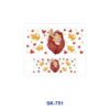 Wholesale 8pcs Cute Hand Drawn Animal Character Floral Heart Decor Mini Cup Keychain Sticker OLY Exclusive