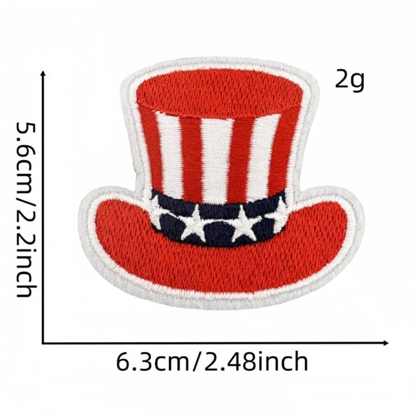 oly-47cd253b66930a4064e6491f6d10f44a Wholesale Stylish Embroidered Five-Point Star Flag Patch - DIY Accessory for Decor