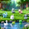 Wholesale Cartoon Resin Animal Figurines - Cute Frog Duck Decor for Home Gift
