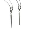 oly-47db5a7a71c0e439470e841a8c9076f9 Wholesale Chic Minimalist Cone Stud Earrings Stainless Steel Fashion Accessory Gift for Everyday Wear