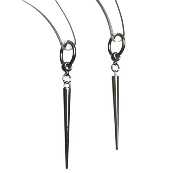 oly-47db5a7a71c0e439470e841a8c9076f9 Wholesale Chic Minimalist Cone Stud Earrings Stainless Steel Fashion Accessory Gift for Everyday Wear