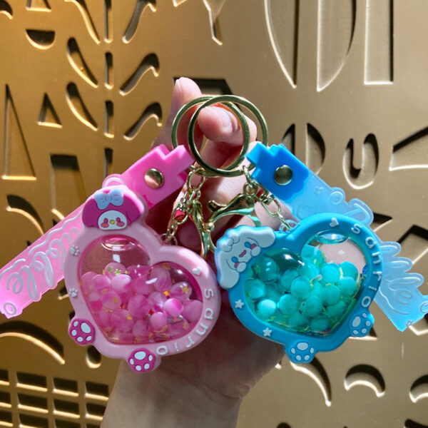 Wholesale Acrylic Heart Keychain Car Key Accessory Bag Charm Birthday Gift OLY Exclusive