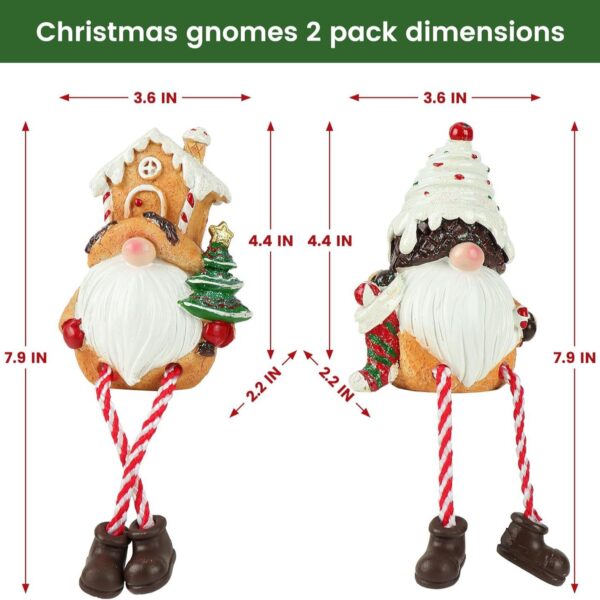 oly-47f091722d5c24fed019b6517cd28e35 Wholesale Resin Christmas Gnome Statues Desktop Decor Holiday Home Gift Set