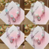 oly-4809bbbf11031945a9a37a3036ac933b Wholesale Unicorn Milk Cap Two Color Glass Bracelet Fashion Jewelry Accessory Gift for Girls