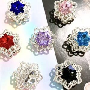 oly-4821fab44666b2d3266cdf2ac460084e Wholesale Snowflake Hollow Beads DIY Jewelry Making Accessories for Phone Chain Keychain Bag Charm Boutique Resale