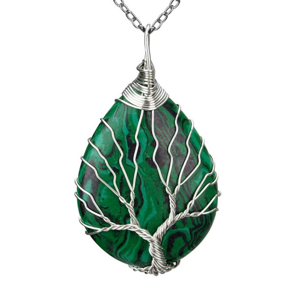 Wholesale Handmade Crystal Tree of Life Necklace Fashion Accessory for Boutique Resale