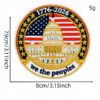 oly-485a89f90677ba40402e8dbc2a4a6240 Wholesale 15-Piece Independence Day Embroidered Iron-On Patches Set, Round Patriotic Decorative Accents for DIY Clothing, Everyday Use