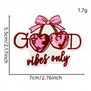 Pink english cloth sticker 18#