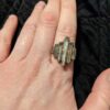 oly-48a98f4c9848477a396e02b3571d37b0 Wholesale Irregular Geometric Rock-Edge Retro Ring for Women Trendy Jewelry Accessory