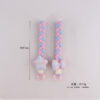 Wholesale Rainbow Star Bow Silicone Keychain Phone Lanyard Cute Fashion Accessory Gift