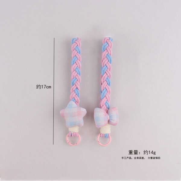 Wholesale Rainbow Star Bow Silicone Keychain Phone Lanyard Cute Fashion Accessory Gift